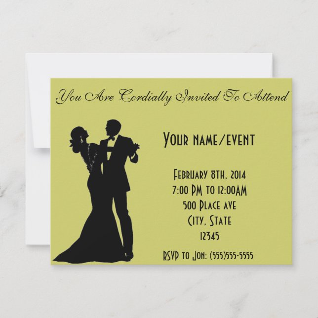 Formal Party Invitation (Front)