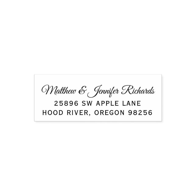 Formal Return Address Self-inking Stamp (Design)