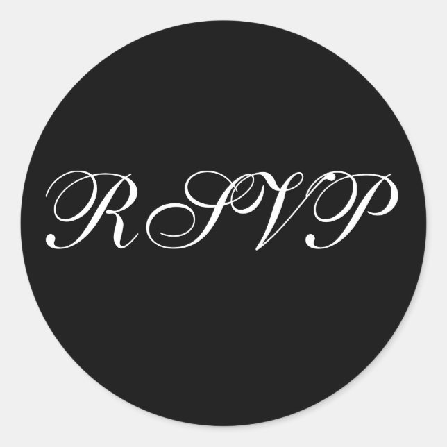 Formal RSVP Invitation Seal (Front)