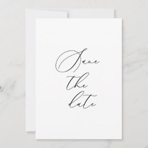 Formal Save The Date Card