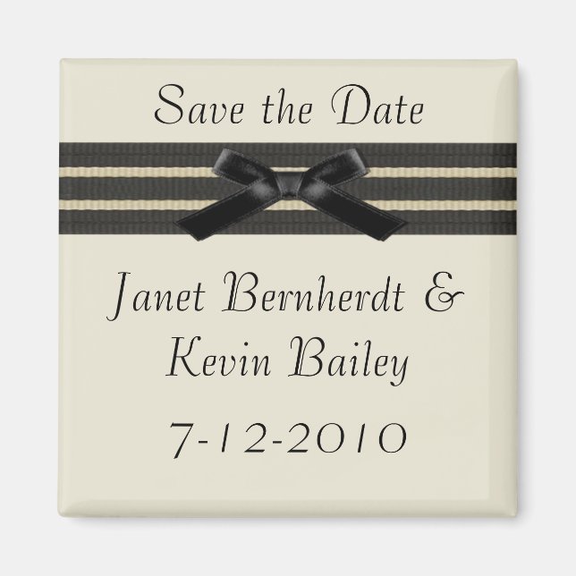 Formal Save the Date magnet (Front)