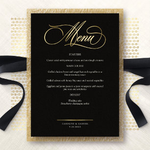 Formal Script Calligraphy Wedding Program
