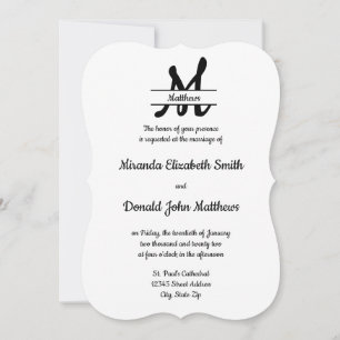 Formal Simple Elegant Cookie - Wedding Invitation