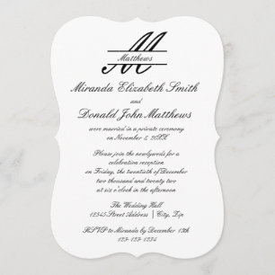 Formal Simple Elegant - Wedding Announcement