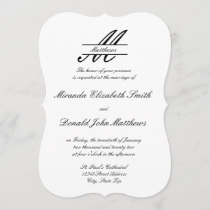 Formal Simple Elegant - Wedding Invitation