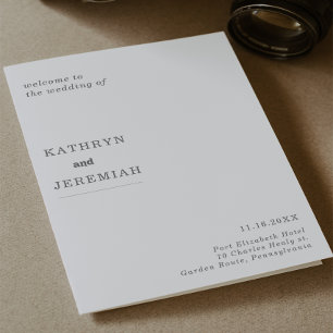 Formal Simple Minimal Folded Wedding Programme