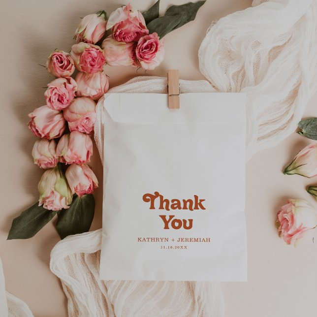 Formal Simple Terracotta Wedding Favour Bags (Creator Uploaded)
