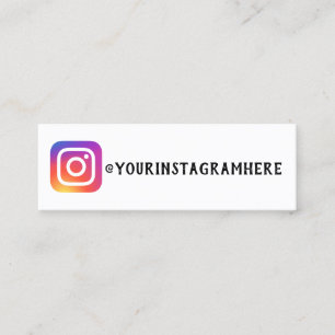 formal social media mini business card