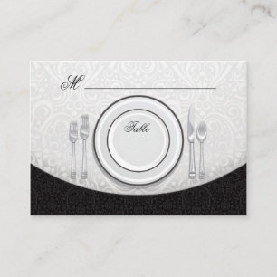 Formal Table Seating Place Card