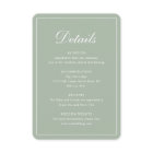 Formal Traditional Elegant Sage Green Wedding