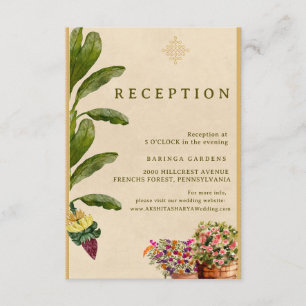 Formal Traditional Wedding Enclosure Card