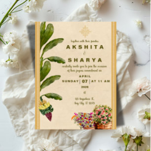 Formal Traditional Wedding Invitation 