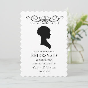 Formal Victorian Bridesmaids Invitation