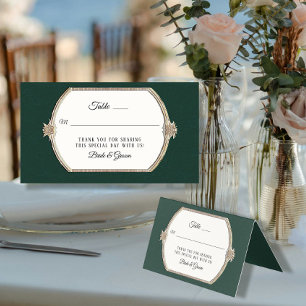 Formal Victorian Elegant Emerald n Gold Reception
