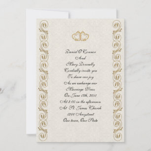 Formal wedding Invitation