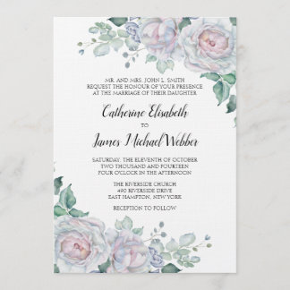 Formal Wedding Invitation Wording Bride's Parents