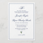 Formal Wedding Invite Hydrangea<br><div class="desc">Formal wedding invitation with hydrangea detail</div>