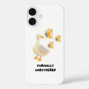 Formally Unbothered Duck iPhone 16 Case