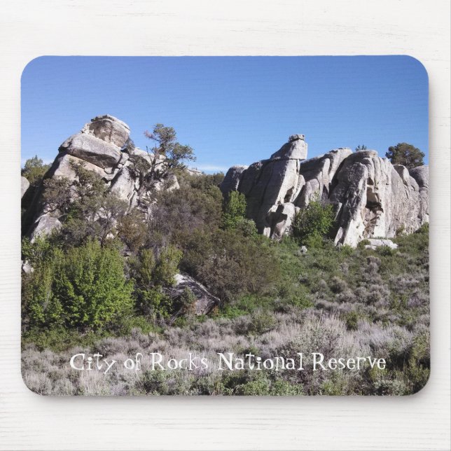 Formation at the City of Rocks National Reserve Mouse Mat (Front)