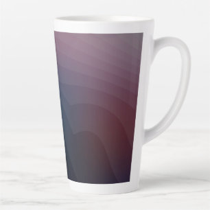 Formations 14b - Purple Abstract Art Latte Mug