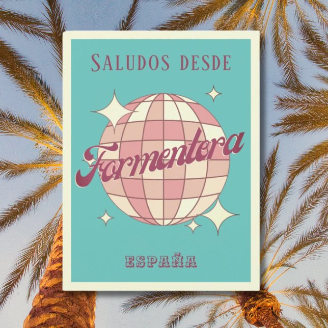 Formentera Spain vacation retro Postcard (Creator Uploaded)