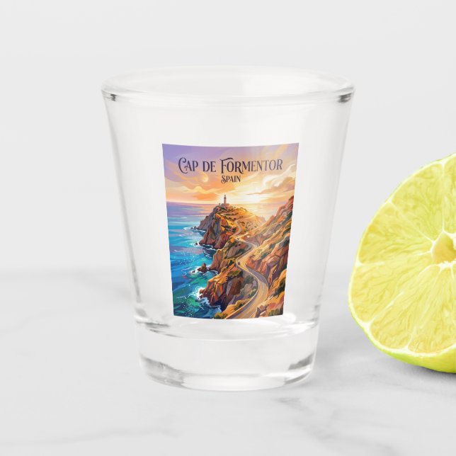 Formentor Peninsula Spain Shot Glass (Front)
