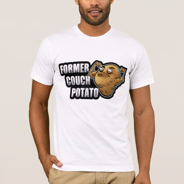 Former Couch Potato Exercise/Fitness Design T-Shirt (Front)