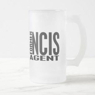 Former NCIS Agent Frosted Glass Beer Mug