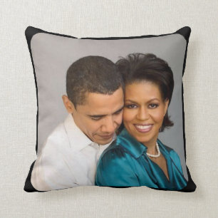 FORMER PRESIDENT OBAMA & MICHELLE CUSHION