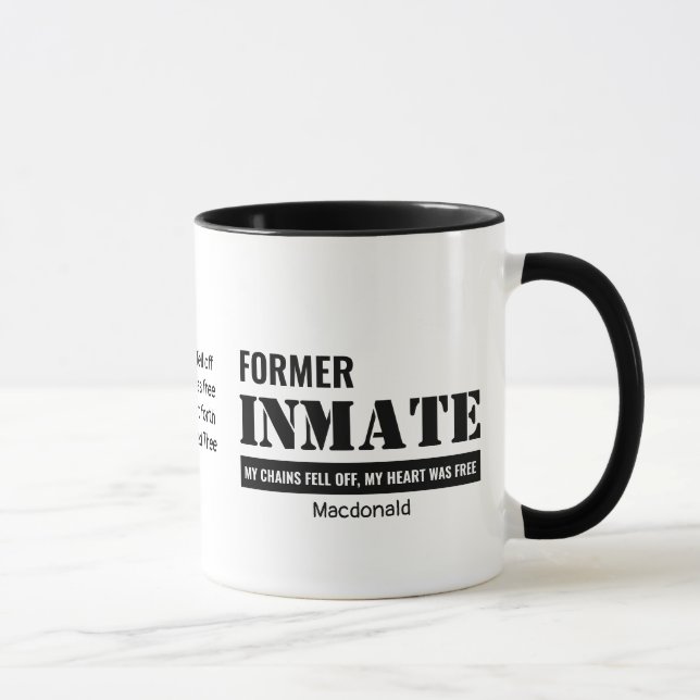Former Prison INMATE Christian Hymn Mug (Right)