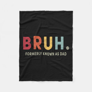 Formerly Known As Dad Funny Fathers Day Retro Pap Fleece Blanket