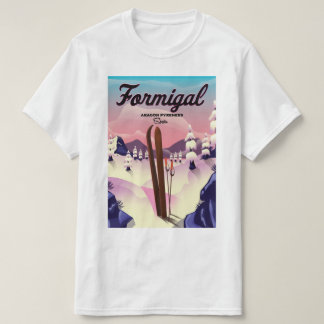 Formigal Aragon Spain ski poster. T-Shirt