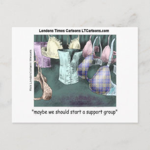 Forming A Support Group Funny Postcard