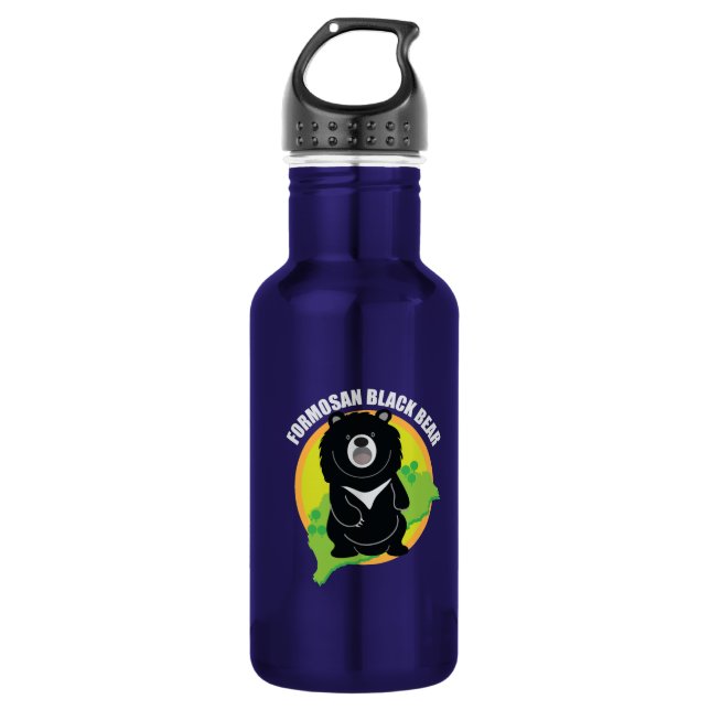 Formosan(Taiwan) black bear Logo 532 Ml Water Bottle (Front)