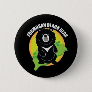 Formosan(Taiwan) black bear Logo 6 Cm Round Badge