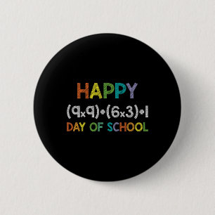 Formula 100 Days Of School 100th Day Fun Cute Gift 6 Cm Round Badge