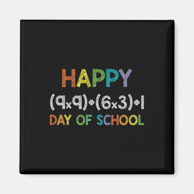 Formula 100 Days Of School 100th Day Fun Cute Gift Magnet (Front)
