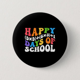 Formula 100 Days Of School Fun Math Teacher 100th  6 Cm Round Badge