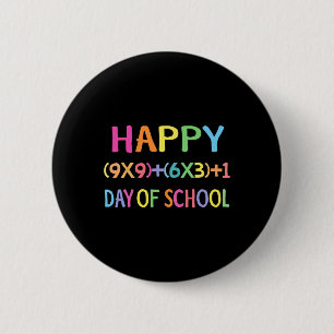 Formula 100 Days Of School Fun Math Teacher 100th  6 Cm Round Badge