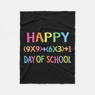 Formula 100 Days Of School Fun Math Teacher 100th Fleece Blanket