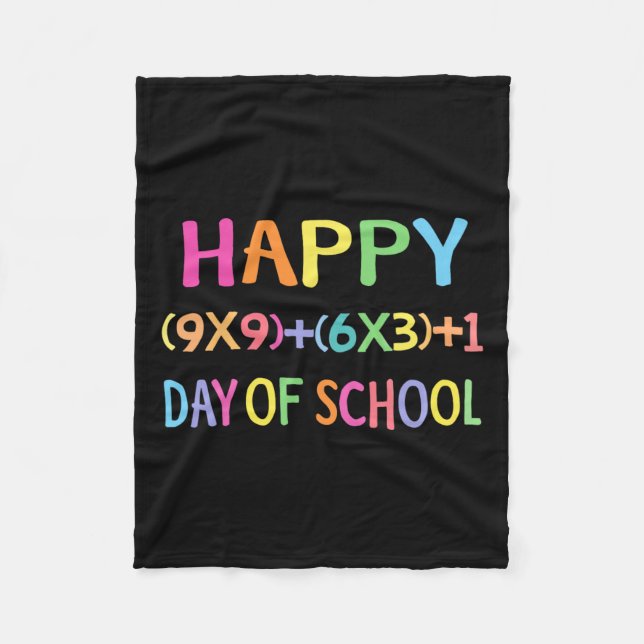 Formula 100 Days Of School Fun Math Teacher 100th  Fleece Blanket (Front)