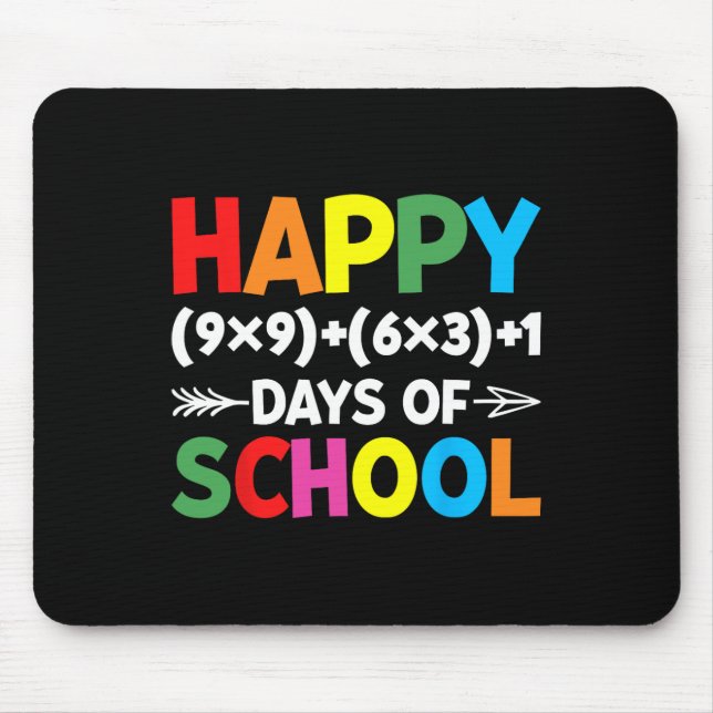 Formula 100 Days Of School Fun Math Teacher 100th  Mouse Mat (Front)