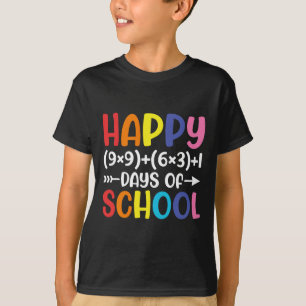 Formula 100 Days Of School Fun Math Teacher 100th T-Shirt