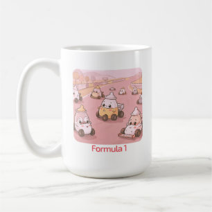 Formula 1 Baby Bottle Race Car Cute Cartoon Coffee Mug