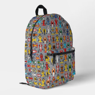 Formula 1 race cars printed backpack