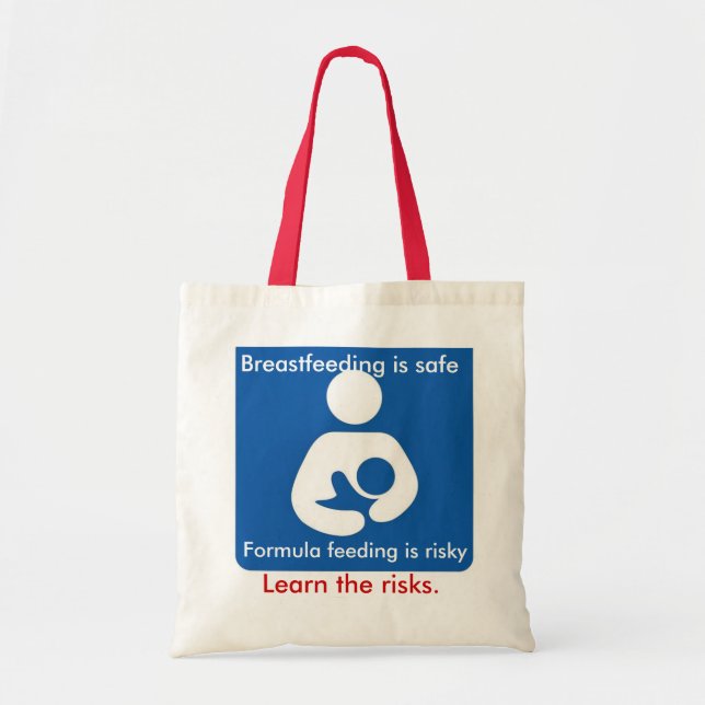 Formula feeding is risky tote bag (Front)