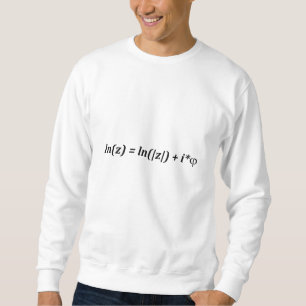 Formula Math Mathematical ln(z) = ln( z ) + i*j Sweatshirt