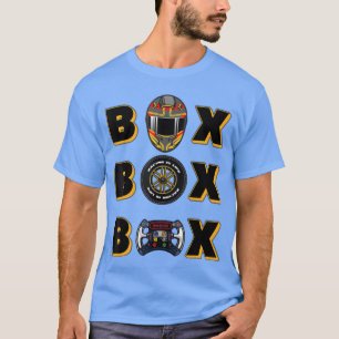 Formula Racing Car Helmet Bo Bo Bo Pit Bo Rad fami T-Shirt