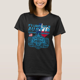 Formula Racing Open Wheel Car Austin Circuit Texas T-Shirt
