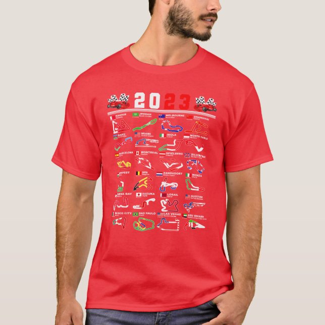 Formula Racing Open Wheel Race Car Fan 2023 friend T-Shirt (Front)